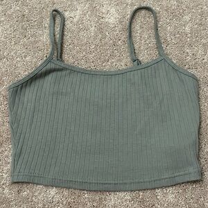 light green crop tank